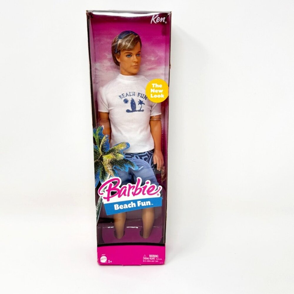 Barbie Beach Fun Ken NRFB J6897 Ken 2005  NEW (See Pictures)